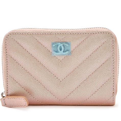 caviar chanel pink wallet|CHANEL Caviar Chevron Quilted Zip Coin Purse Pink .